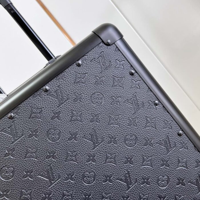 Louis Vuitton Horizon Rolling Trunk Suitcase Monogram Eclipse Coated Canvas Black 55cm - Image 3