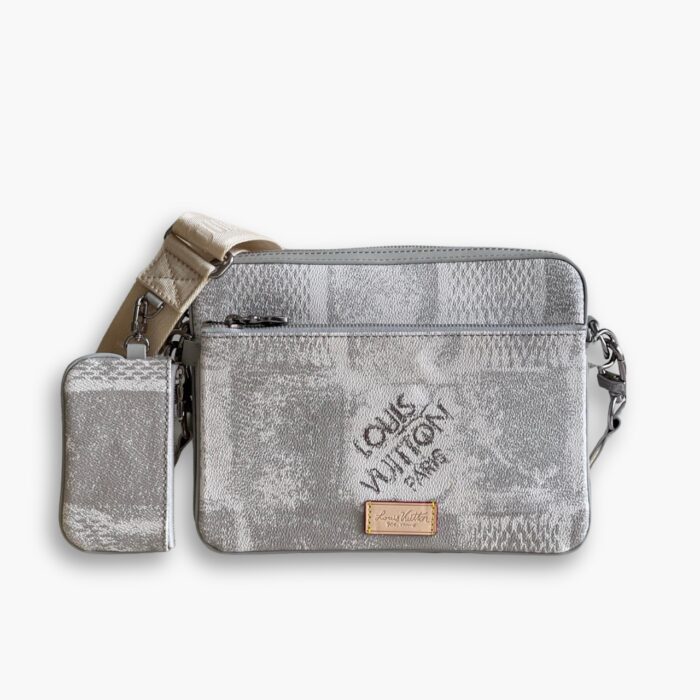 Louis Vuitton Trio Messenger Damier Salt Stone Grey 25cm