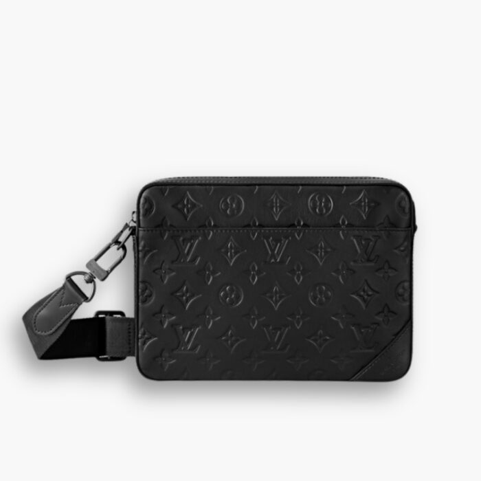 Louis Vuitton Trio Messenger Bag Monogram Shadow Black 25Cm M46602