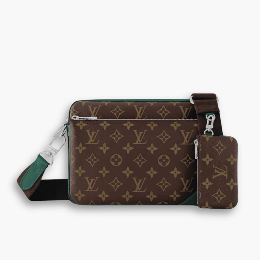 Louis Vuitton Trio Messenger Bag Green 25 cm