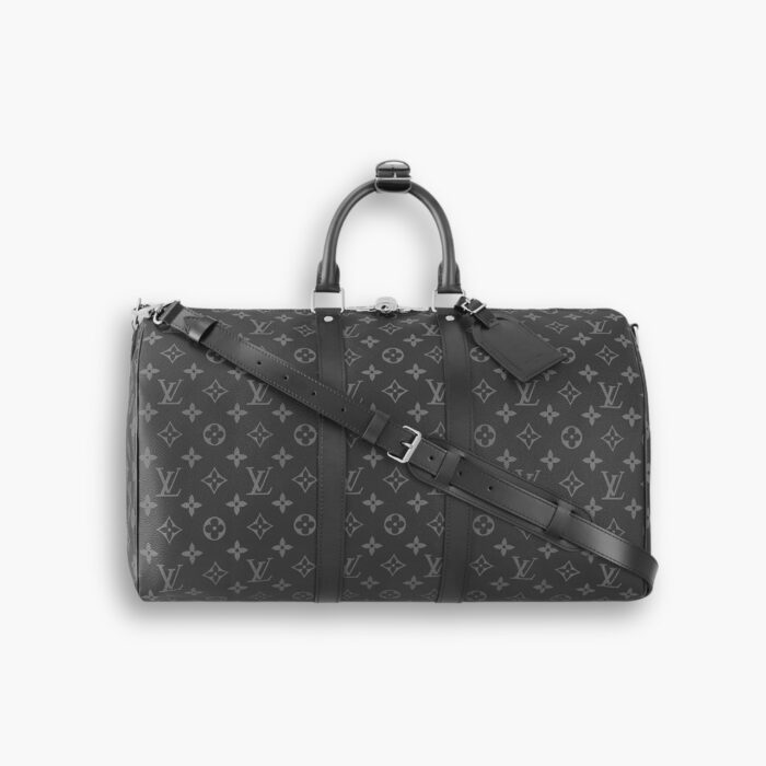 Louis Vuitton Keepall Bandouliere 55 Monogram Eclipse 55Cm M40605