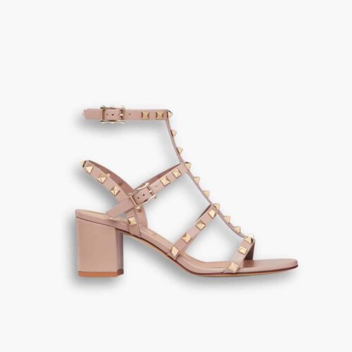 Valentino Garavani Rockstud Sandals Beige