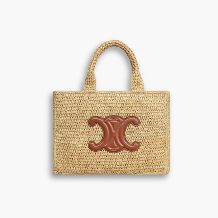 Celine Small Cabas Thais In Raffia And Tan 27cm 116302FF7 04LU