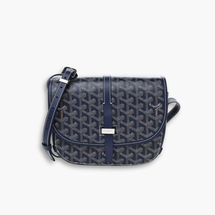 Goyard Goyardine Belvedere PM Messenger Bag Navy 22cm