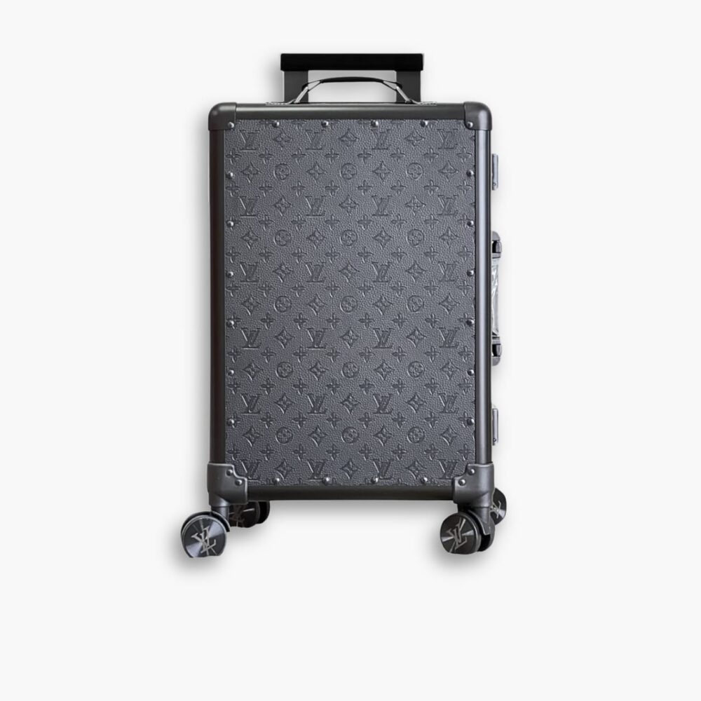 Louis Vuitton Horizon Rolling Trunk Suitcase Monogram Eclipse Coated Canvas Black 55cm