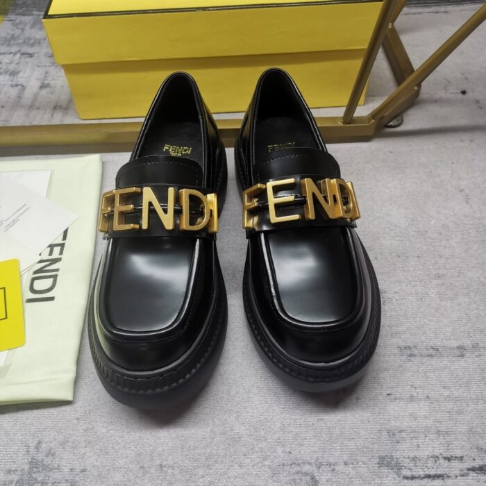 Fendi Fendigraphy Black Loafers 8D8383 69F F0QA1 - Image 3