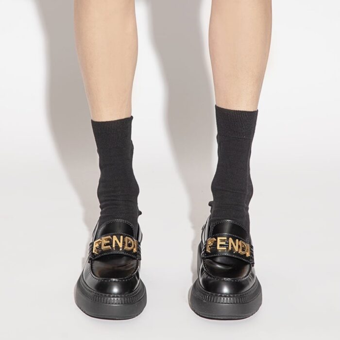 Fendi Fendigraphy Black Loafers 8D8383 69F F0QA1 - Image 5