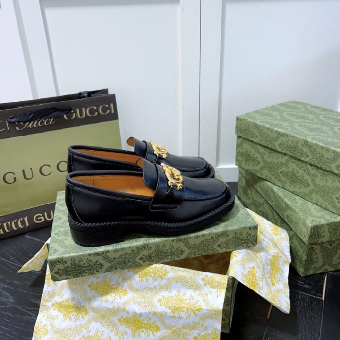 Gucci Interlocking G Loafers Black 701791 10R60 1000 - Image 2