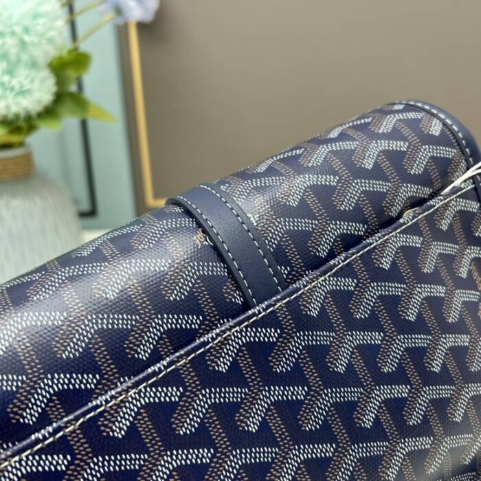 Goyard Goyardine Belvedere PM Messenger Bag Navy 22cm - Image 6
