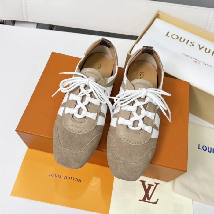 Louis Vuitton LV Sneakerina Hazelnut Brown 1AHNFA - Image 5