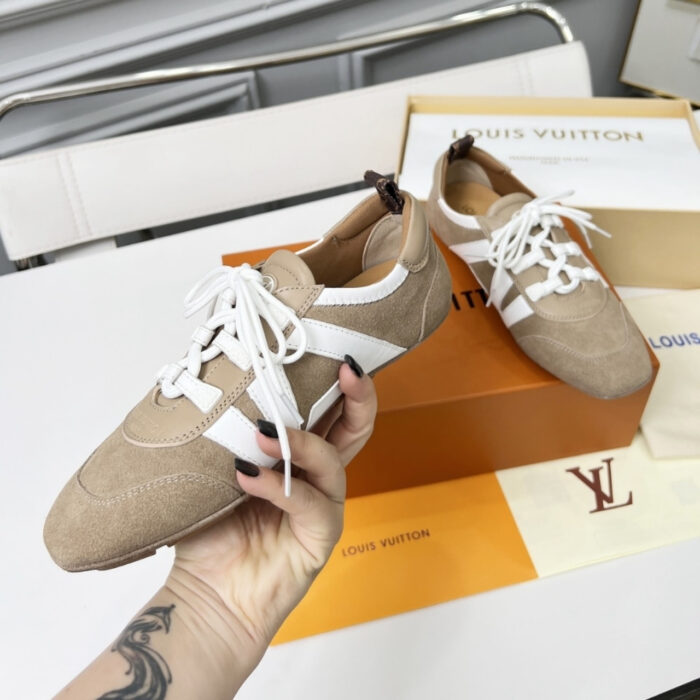Louis Vuitton LV Sneakerina Hazelnut Brown 1AHNFA - Image 6