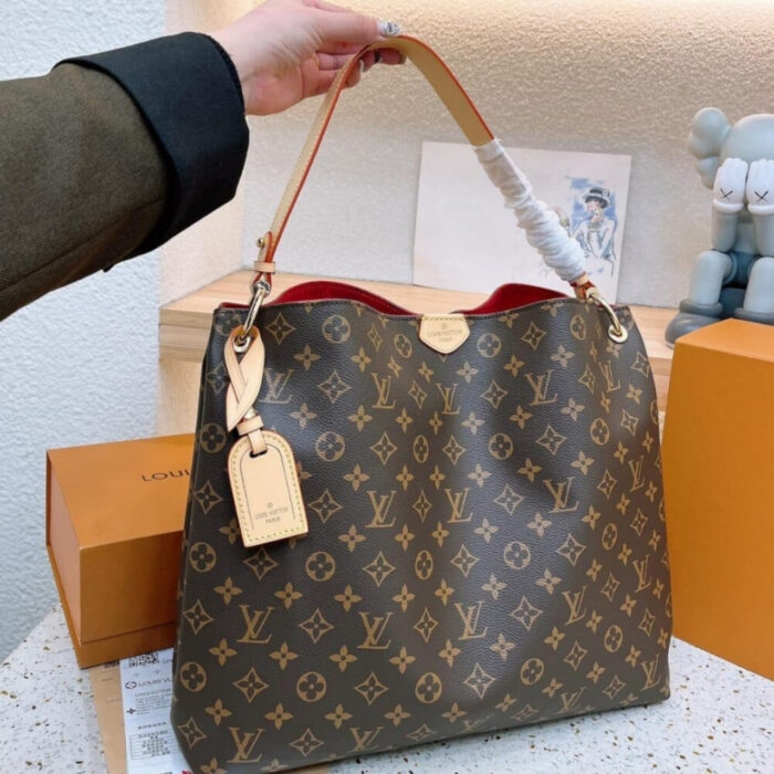 Louis Vuitton Graceful Bag Monogram Canvas Brown 35Cm - Image 2