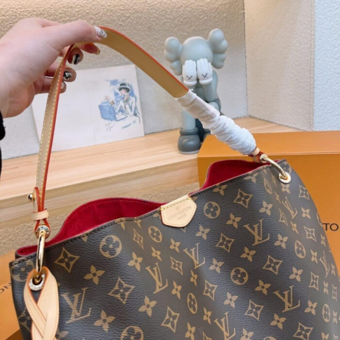Louis Vuitton Graceful Bag Monogram Canvas Brown 35Cm - Image 3