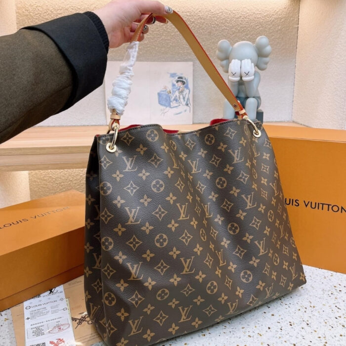 Louis Vuitton Graceful Bag Monogram Canvas Brown 35Cm - Image 4