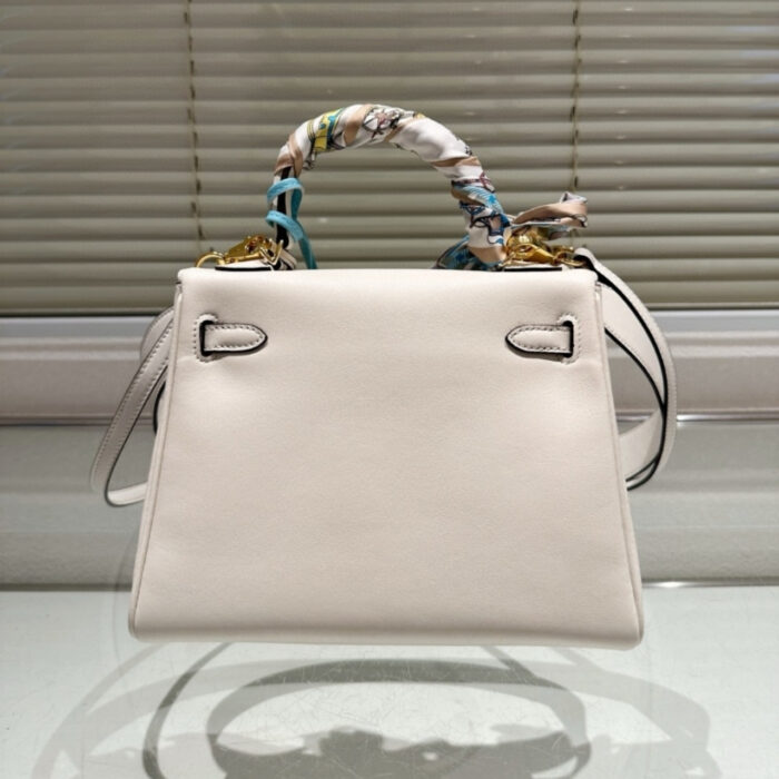 Hermès Kelly 25 Retourne In And Out Nata Swift Palladium Hardware 25Cm - Image 3