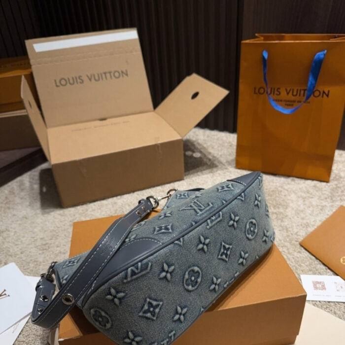 Louis Vuitton Boulogne PM Denim Blue 26Cm - Image 7