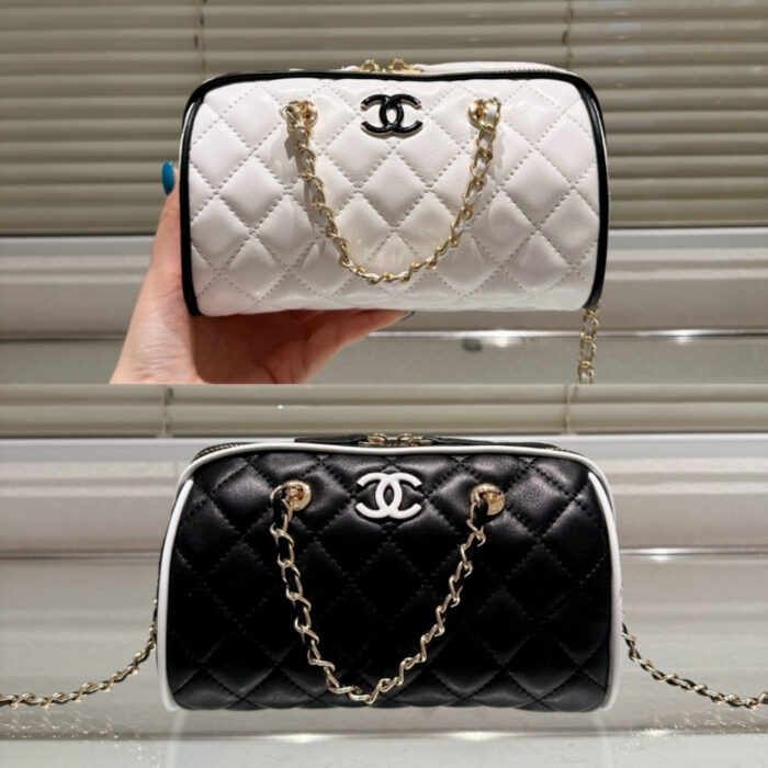 Chanel Clutch With Chain White And Black 18Cm AP4515 B19460 NAFJQ - Image 3
