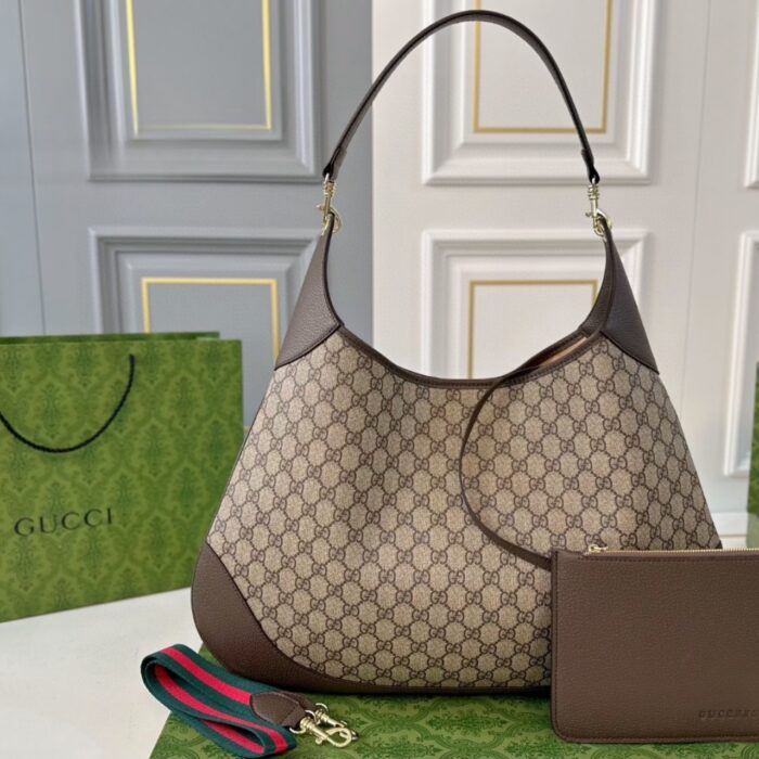 Gucci B Maxi Shoulder Bag Beige And Dark Grey 50Cm - Image 7