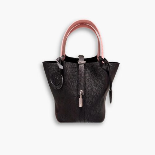 Hermes Picotin Lock 18 Bag Black And Pink 18Cm