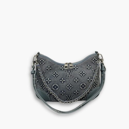 Louis Vuitton Boulogne PM Monogram Denim Grey 26Cm