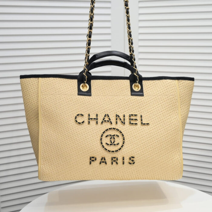 Chanel Deauville Large Shopping Tote 38cm A66941 B05086 NB586 - Image 3