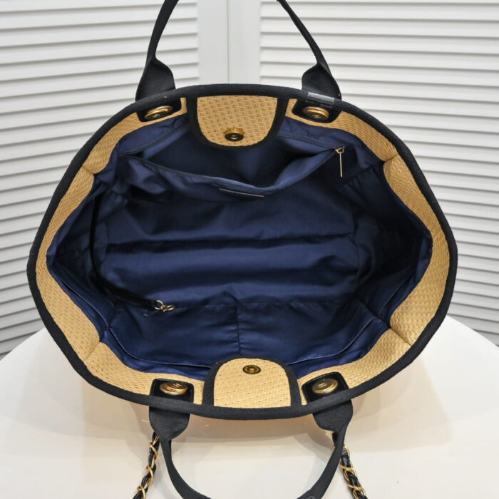 Chanel Deauville Large Shopping Tote 38cm A66941 B05086 NB586 - Image 5