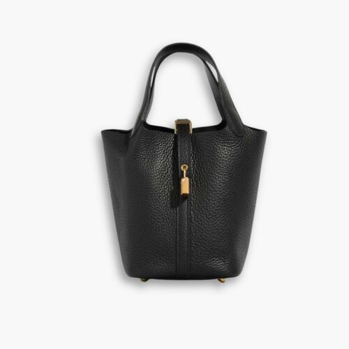 Hermes Picotin Lock 18 Bag Black With Gold 18Cm