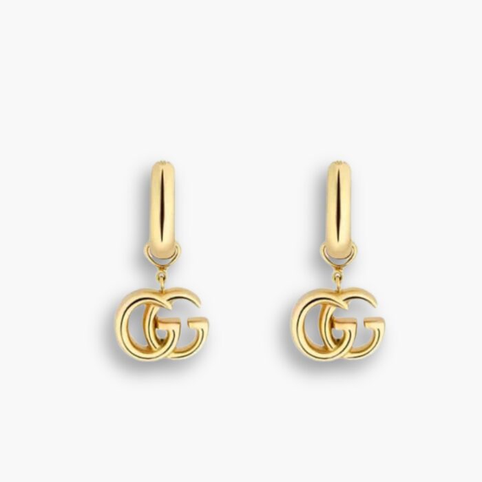 Gucci GG Running Drop Earrings Gold YBD582017001