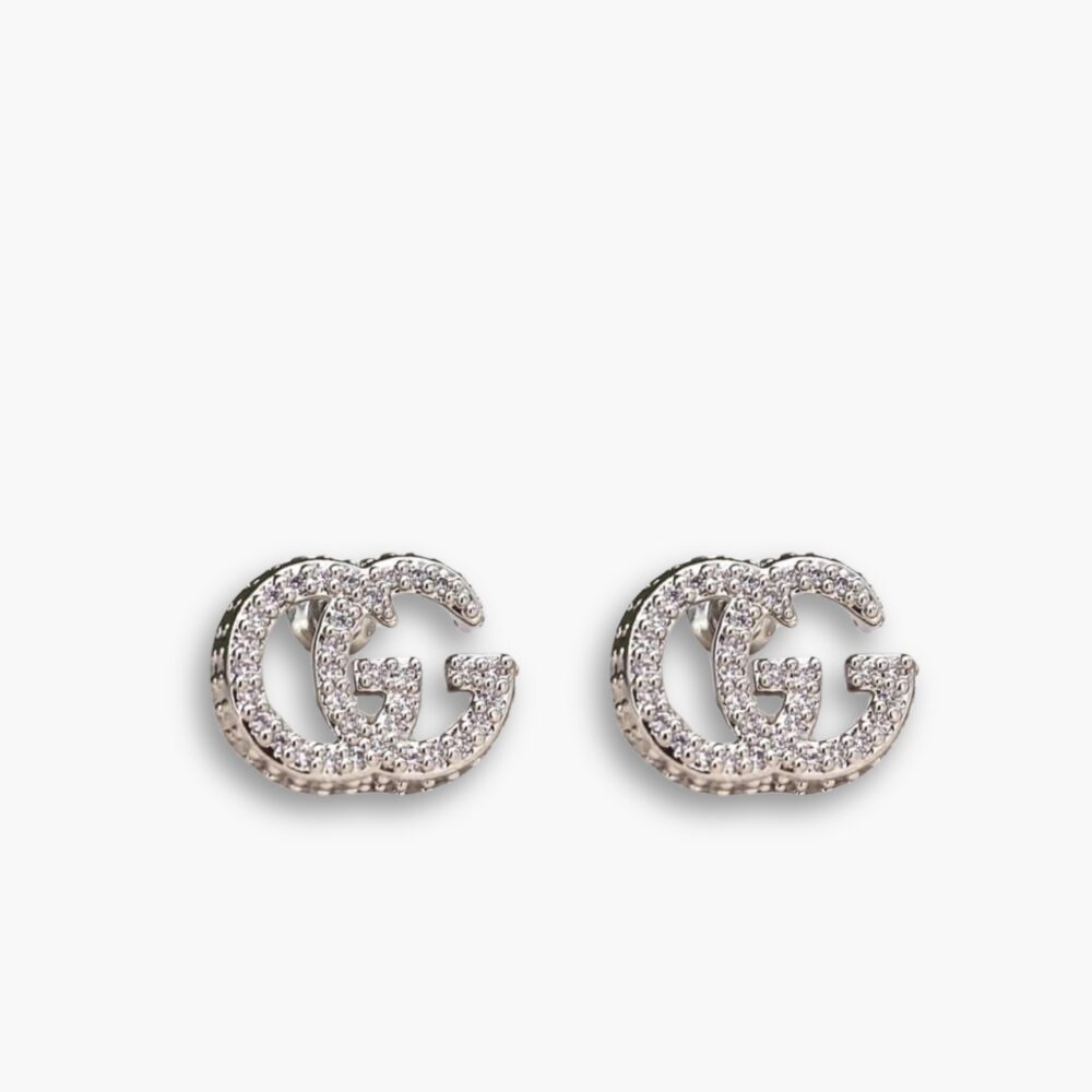 Gucci GG Marmont Crystal Stud Earrings 814432 J3F42 8162