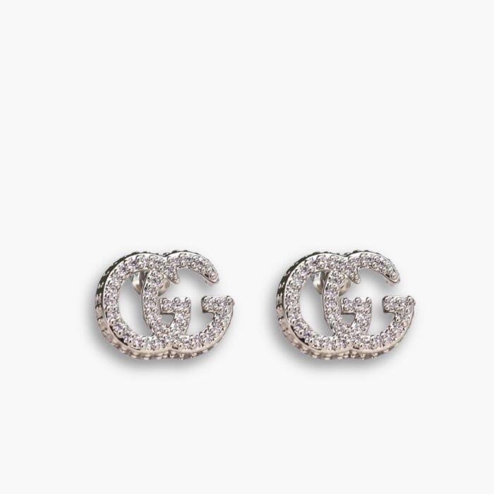Gucci GG Marmont Crystal Stud Earrings 814432 J3F42 8162