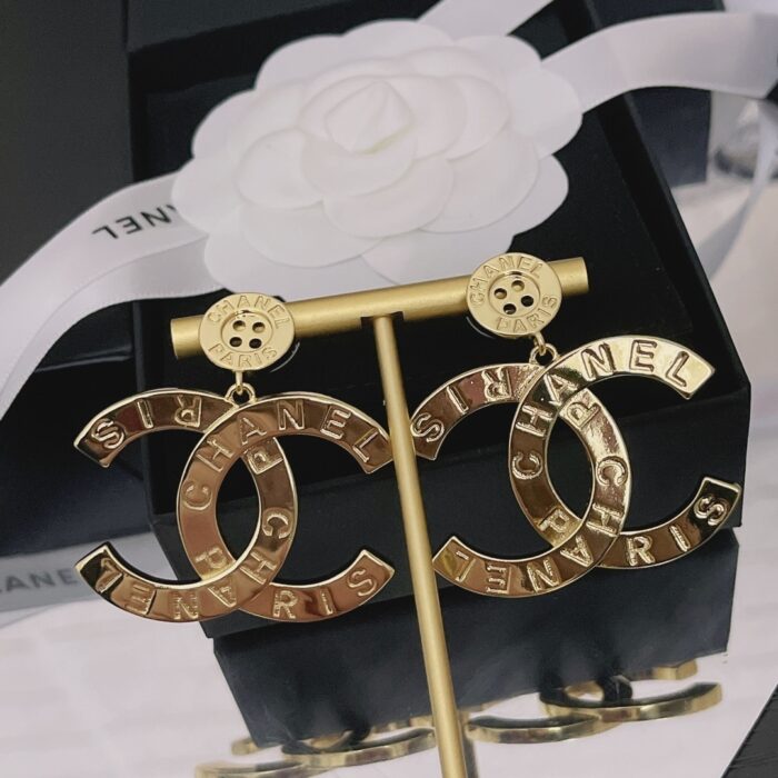 Chanel Paris Button Earrings - Image 4