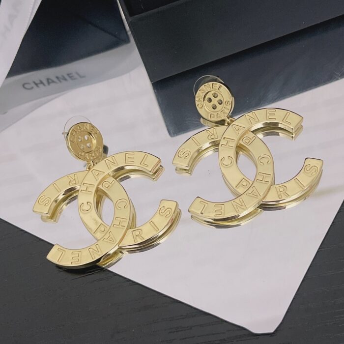 Chanel Paris Button Earrings - Image 2