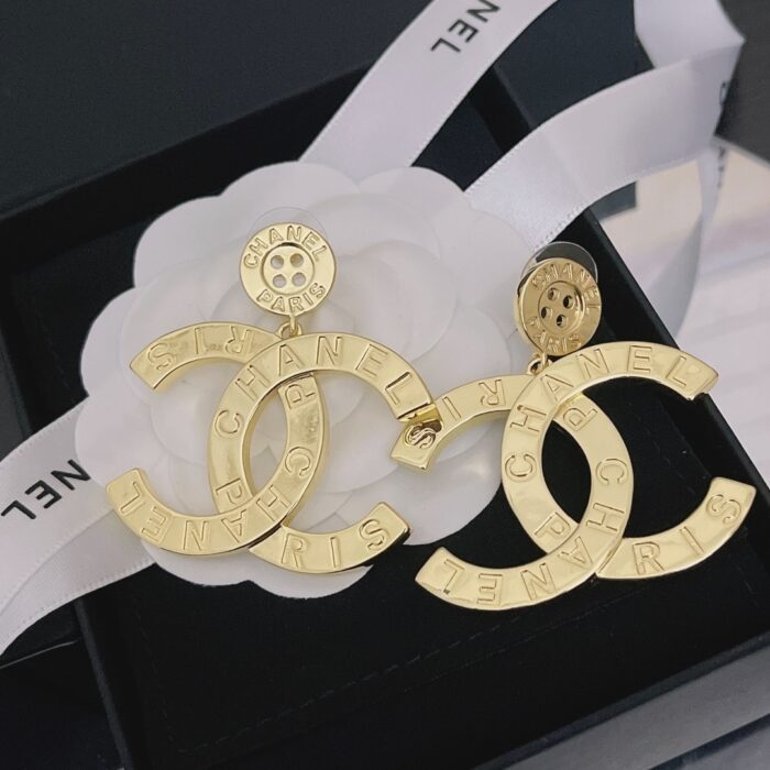 Chanel Paris Button Earrings - Image 3