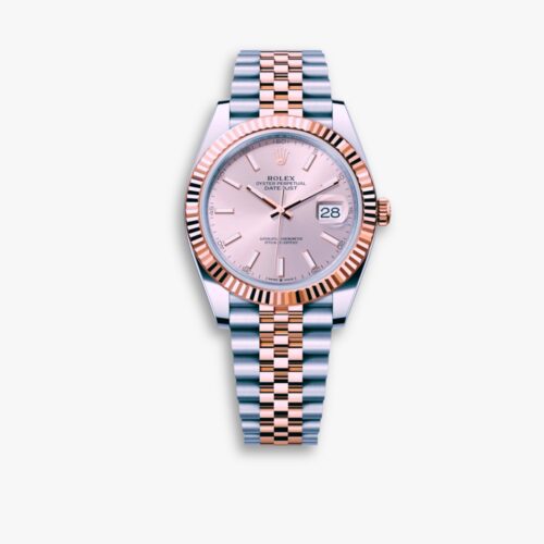 Rolex Datejust Oyster Perpetual White Dial With Silver And Everose Gold Strap 36mm 126231 0017