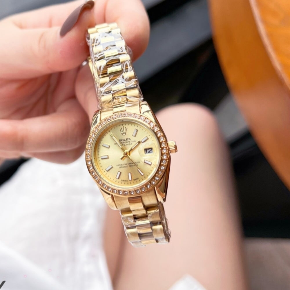 Rolex Lady Datejust Yellow Dial Gold 28mm - Image 2