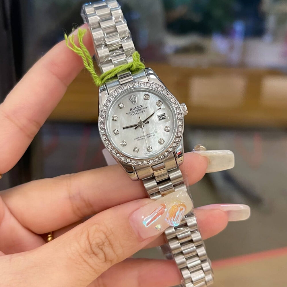 Rolex Lady Datejust 28 Silver Jubilee Diamond Dial White 28mm - Image 2