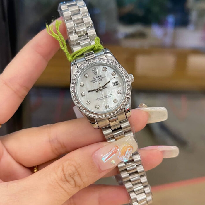 Rolex Lady Datejust 28 Silver Jubilee Diamond Dial White 28mm - Image 2