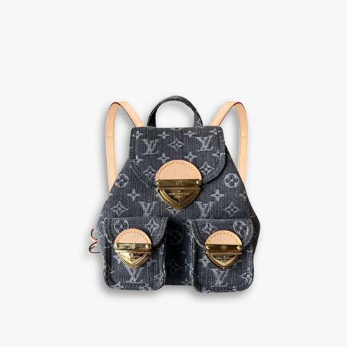 Louis Vuitton Venice Backpack Denim Black 24Cm