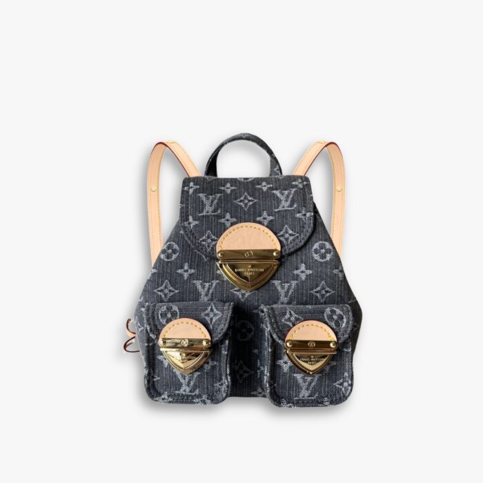 Louis Vuitton Venice Backpack Denim Black 24Cm