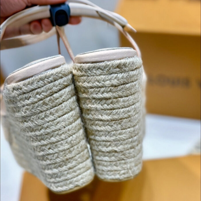 Louis Vuitton Mare Wedge Sandals Natural Beige 1AHLM0 - Image 6