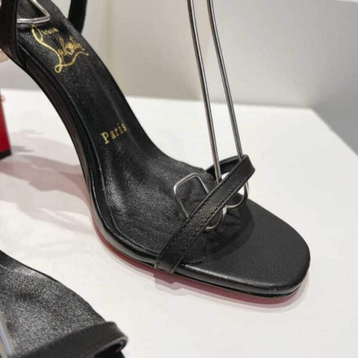 Christian Louboutin Condora Sandal 85 Black Patent - Image 5