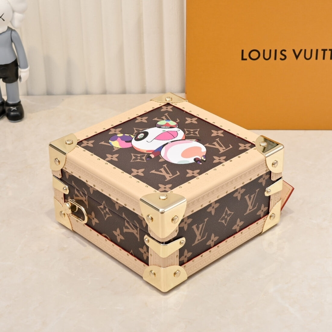 Louis Vuitton x Takashi Murakami Mini Square Trunk Brown 17Cm M13127 - Image 5
