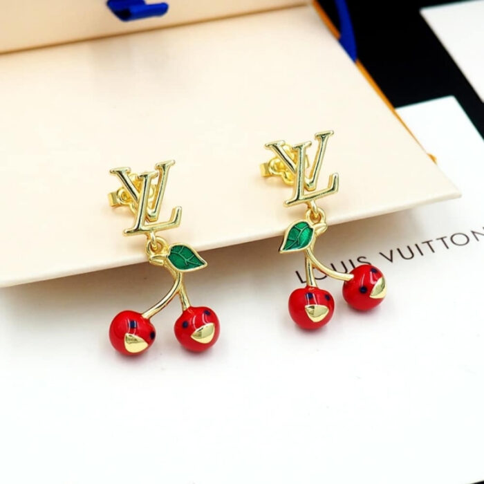 Louis Vuitton x Murakami Cerise Earrings M02808 - Image 2