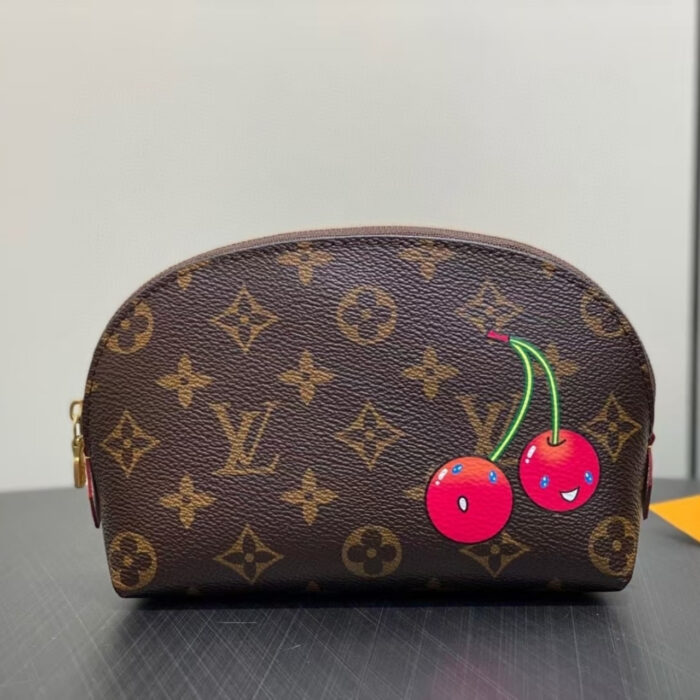 Louis Vuitton x Takashi Murakami Cosmetic Pouch PM Monogram Brown 17Cm M13766 - Image 2