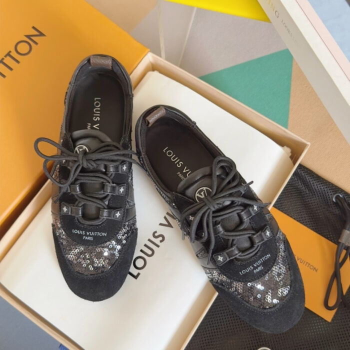Louis Vuitton LV Sneakerina Black 1AHND2 - Image 5