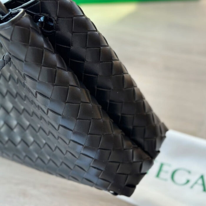 Bottega Veneta Andiamo Intrecciato Leather Top Handle Bag Black 33cm 766014VCPP11139 - Image 3