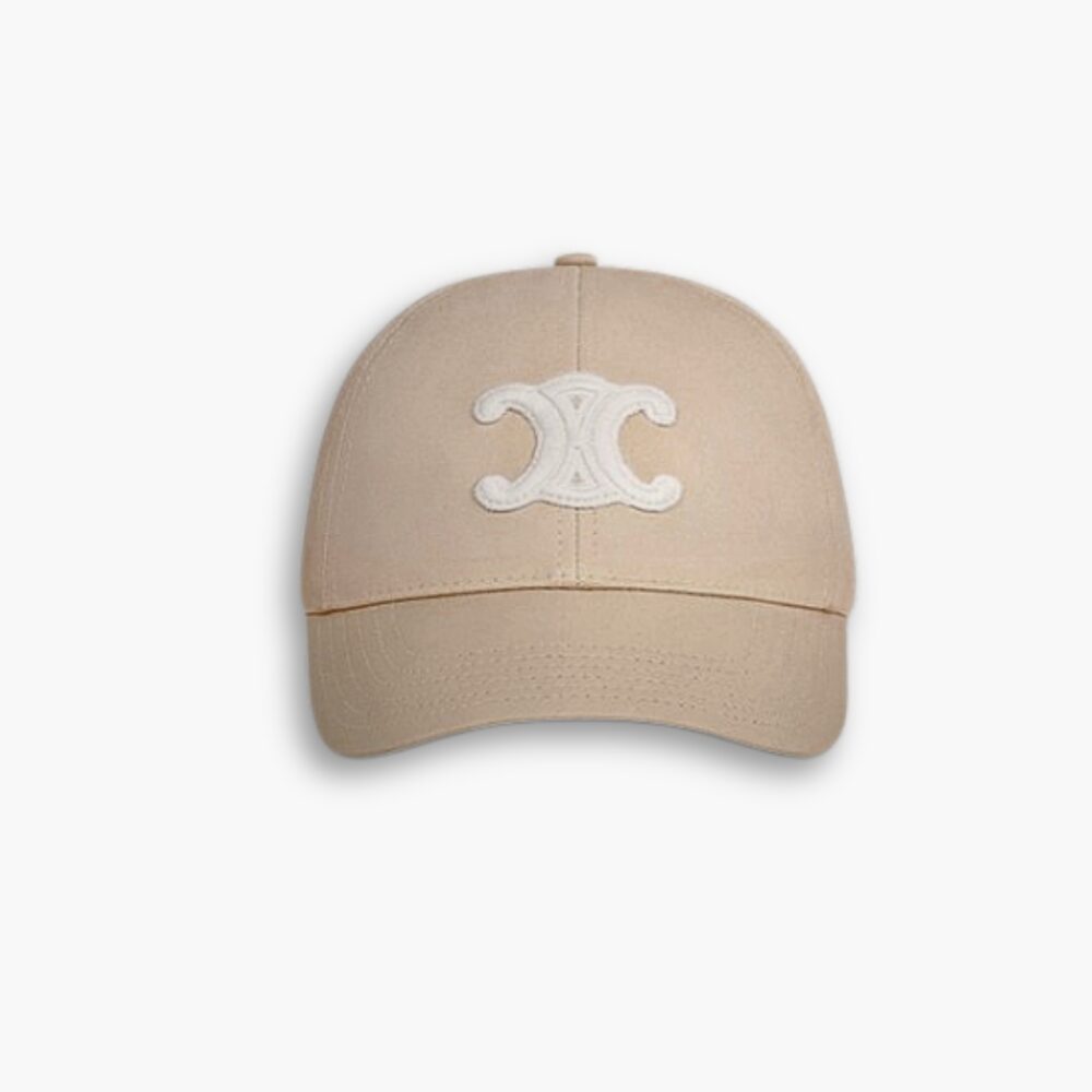 Celine CC Cotton Baseball Cap Beige