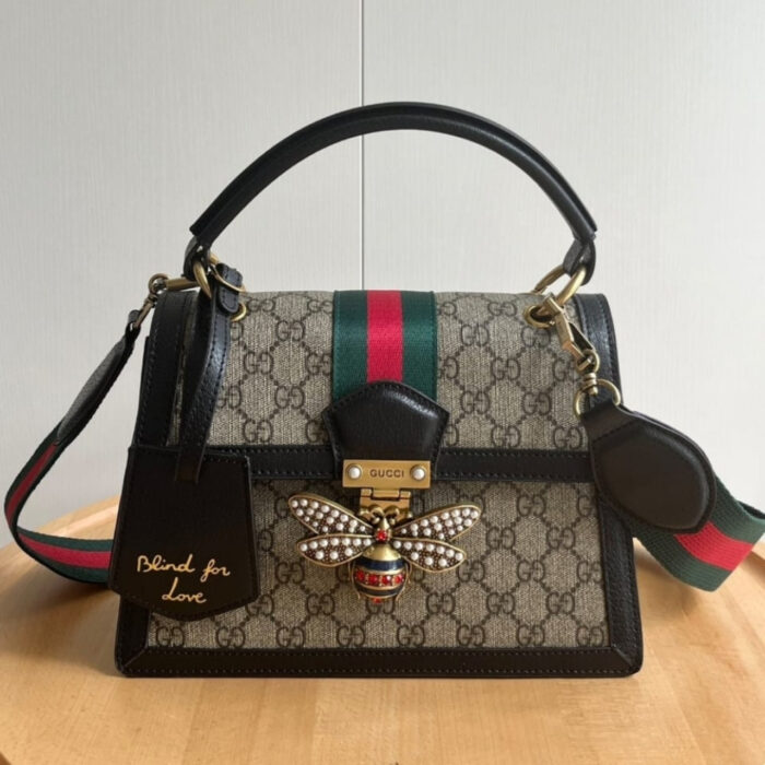 Gucci Queen Margaret GG Small Top Handle Bag Black 25Cm - Image 2