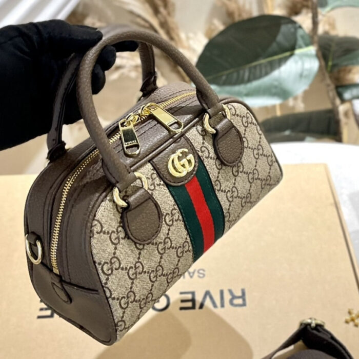 Gucci Ophidia Medium GG Top Handle Bag Brown 32Cm 724575 9C2SG 8746 - Image 2