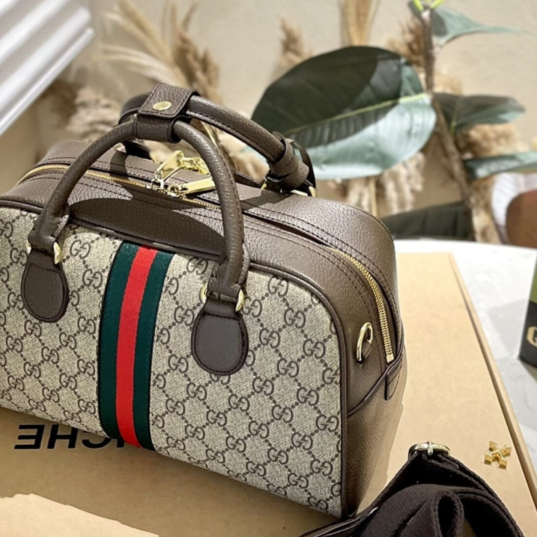 Gucci Ophidia Medium GG Top Handle Bag Brown 32Cm 724575 9C2SG 8746 - Image 4